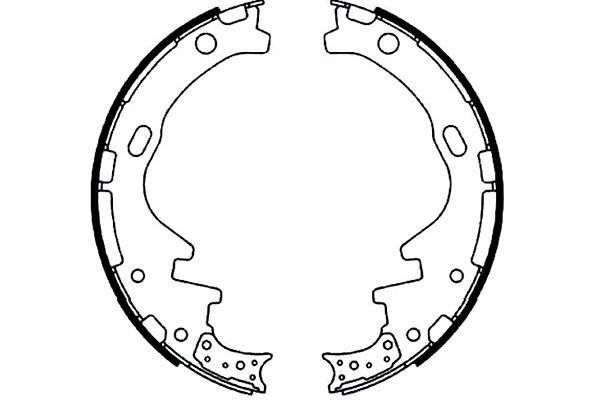 KAVO PARTS Piduriklotside komplekt BS-7422